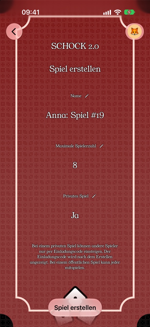 Spiel erstellen
