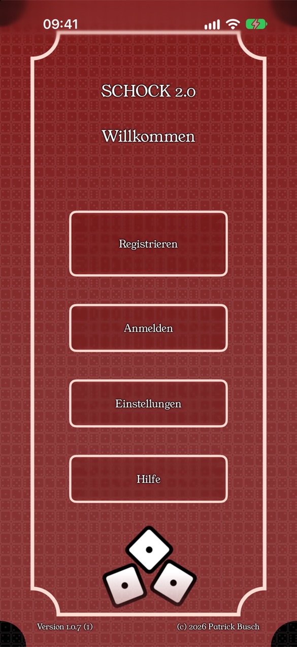 Willkommens-Bildschirm